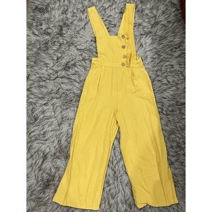 ZARA BASIC yellow overalls